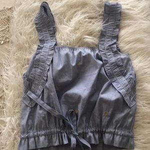 H&M Cropped Tie Top